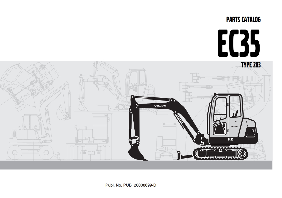 Manual de Partes Mini Excavadora Volvo EC35