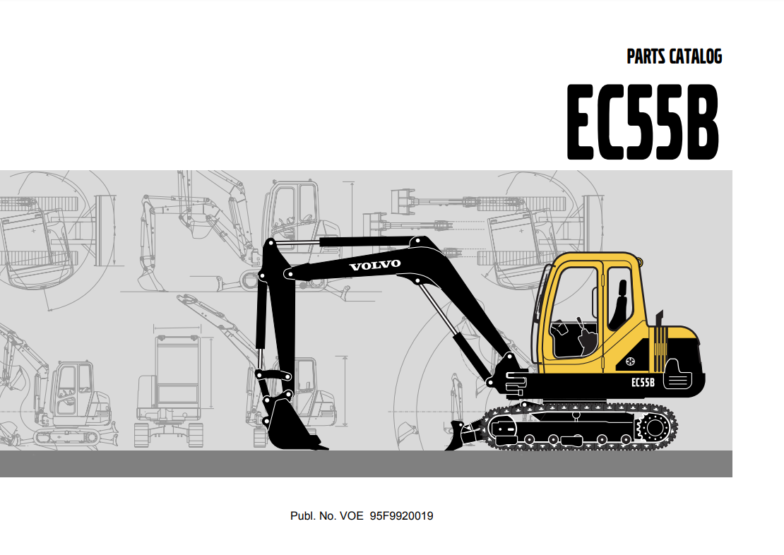 Manual de Partes Mini Excavadora Volvo EC55B