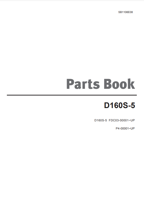 Manual de Partes Montacarga Doosan D160S-5