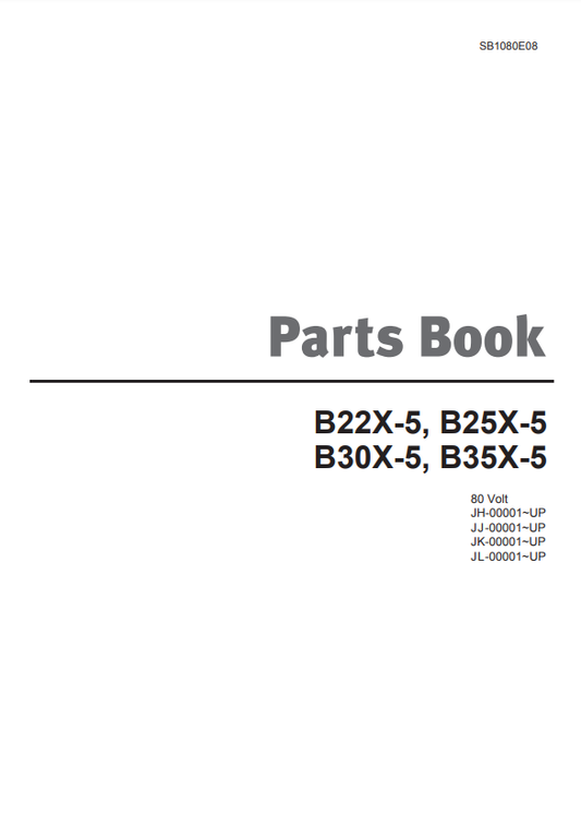 Manual de Partes Montacargas Doosan B22X-5, B25X-5, B30X-5, B35X-5