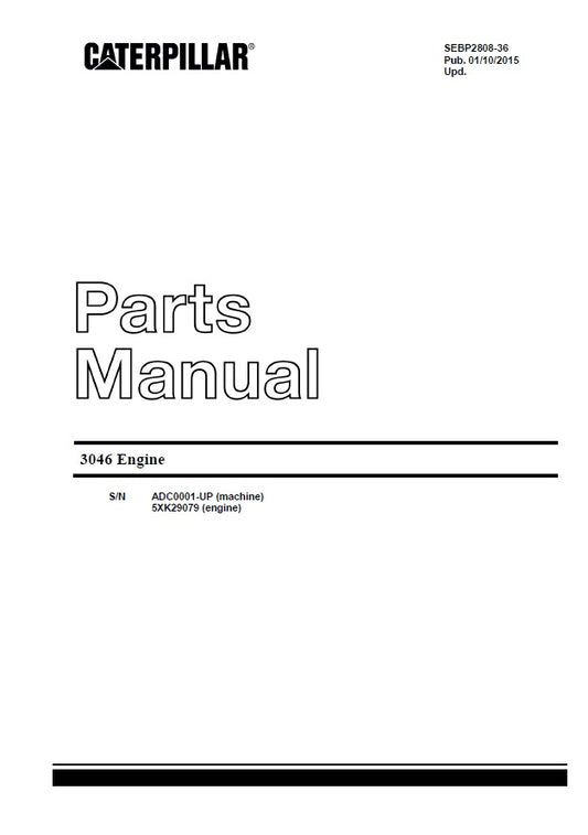 Manual de Partes Motor Caterpillar 3046