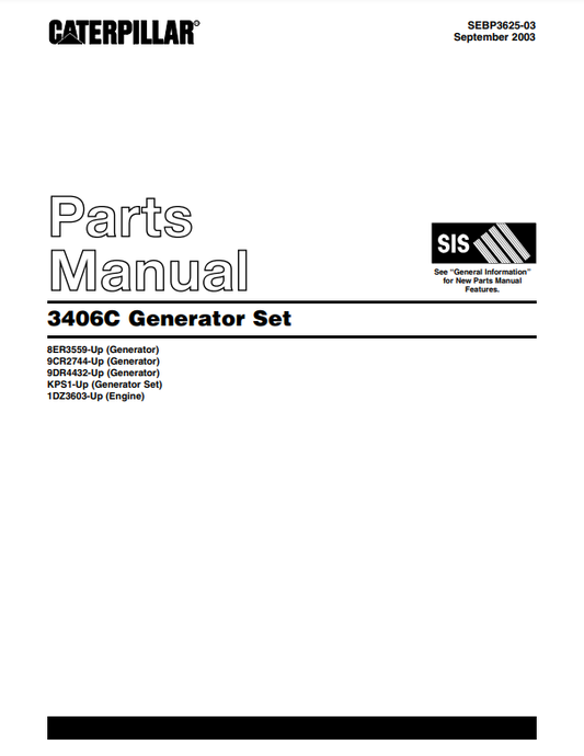 Manual de Partes Motor Caterpillar 3406C