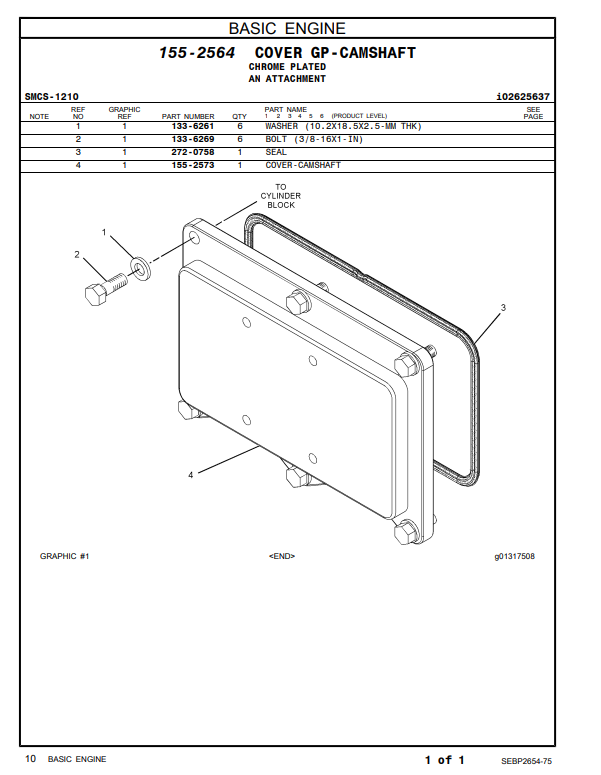 Manual de Partes Motor Caterpillar 3516