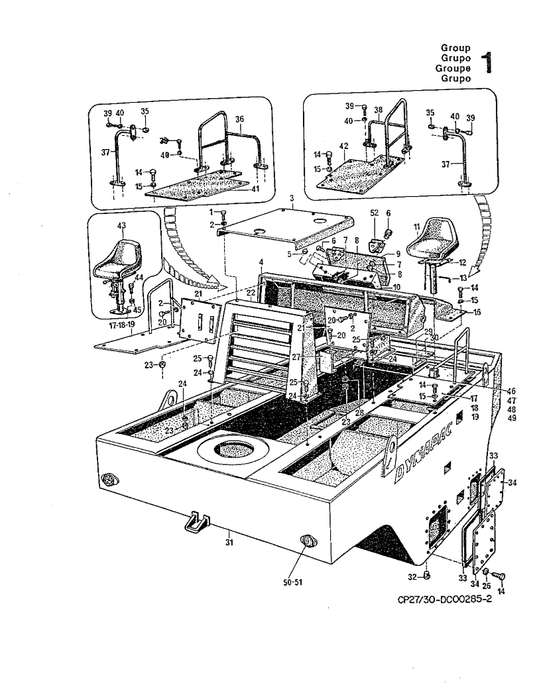 Manual de Partes Rodillo Vibratorio Dynapac CP27, CP30 SERIES