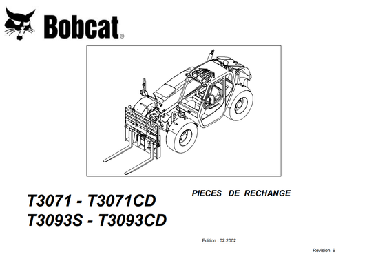 Manual de Partes Telehandler Bobcat T3071-T3071CD  T3093S-T3093CD
