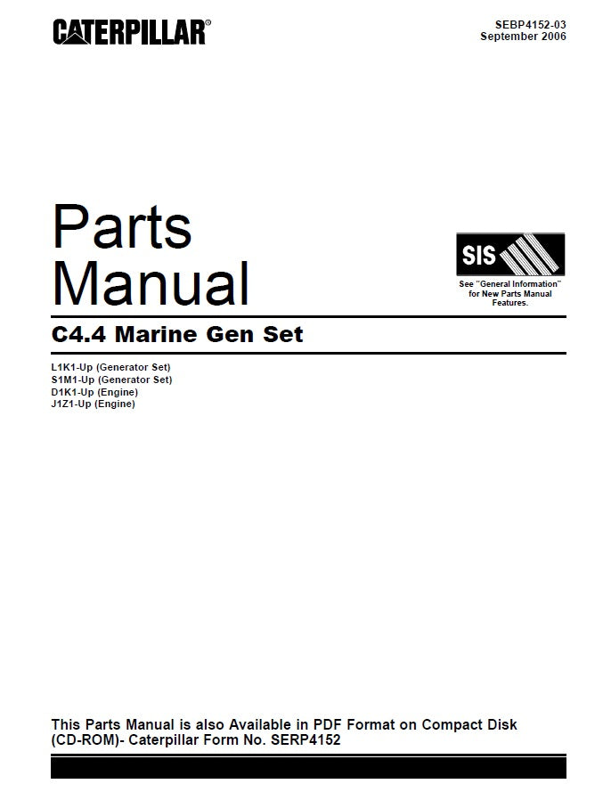 Manual de Partes de Motor C4.4