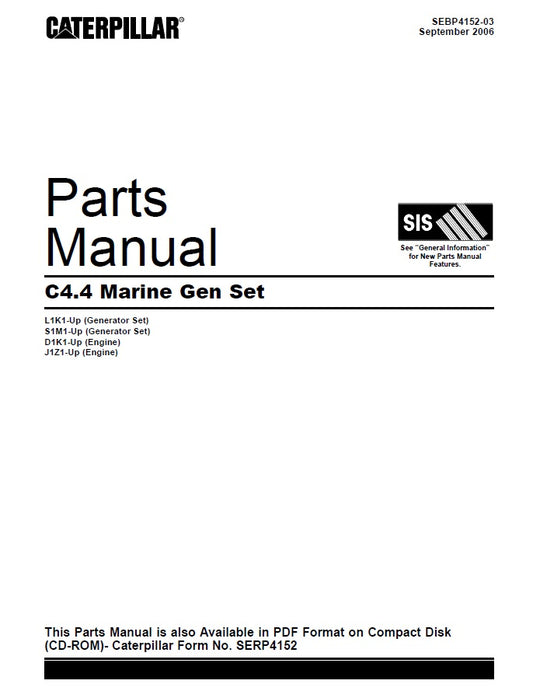Manual de Partes de Motor C4.4