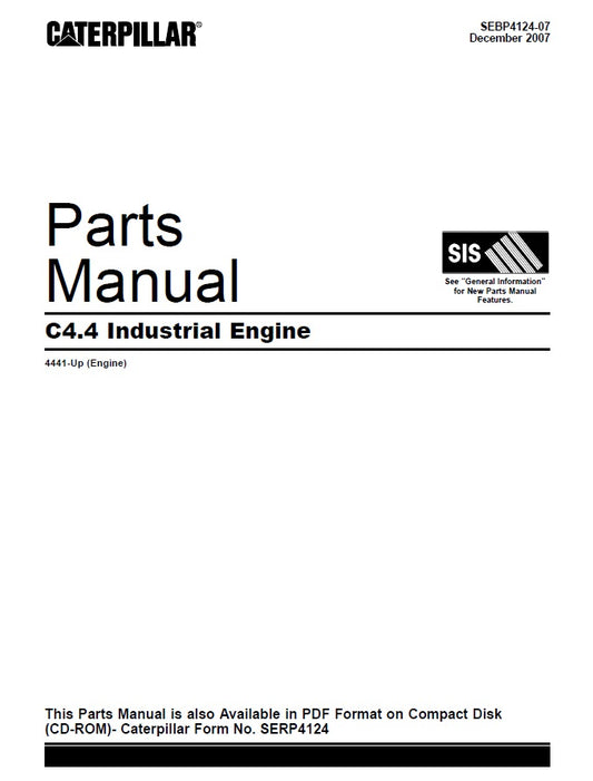 Manual de Partes de Motor Caterpillar C4.4