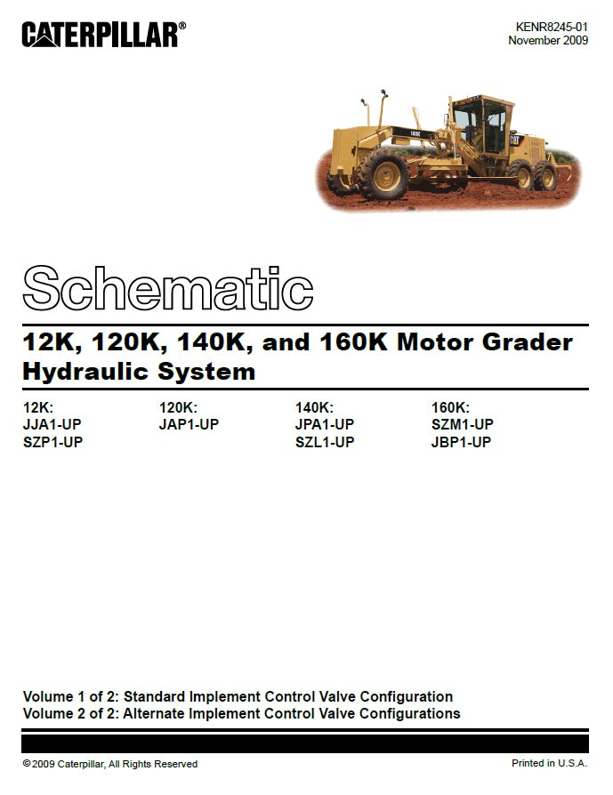 Manual de Plano Hidráulico 140K Caterpillar