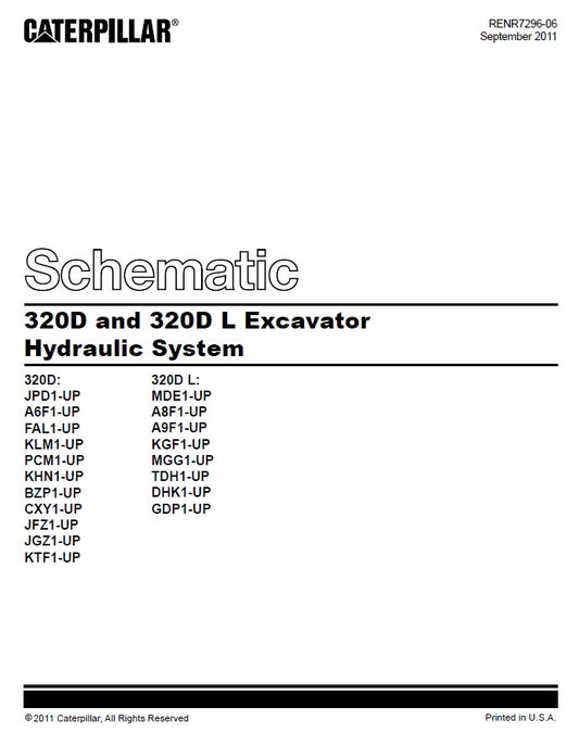 Manual de Plano Hidráulico 320D - 320DL
