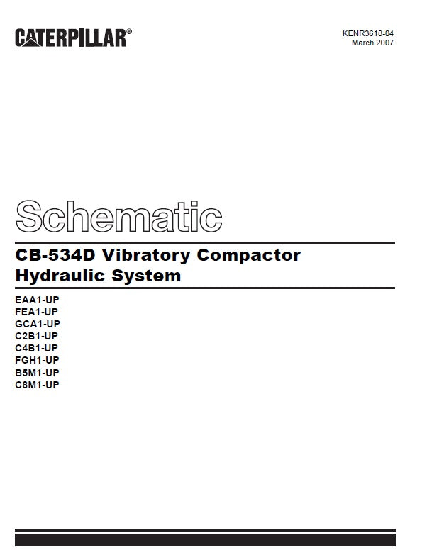 Manual de Plano Hidráulico Caterpillar-CB-534D