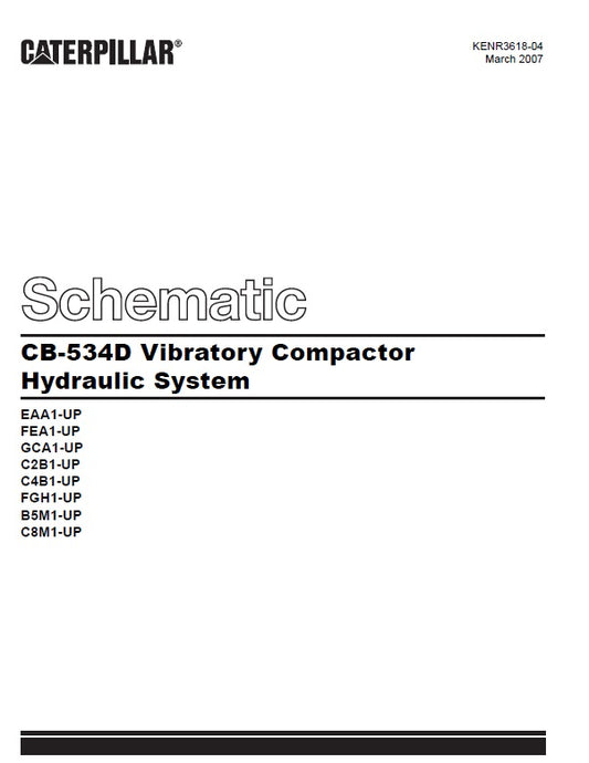 Manual de Plano Hidráulico Caterpillar-CB-534D