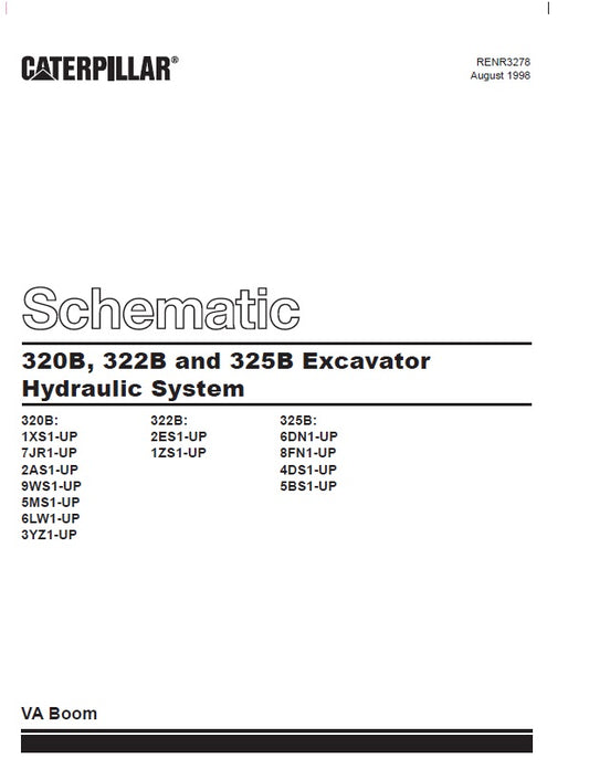 Manual de Plano Hidráulico Caterpillar 320B-322B-325B