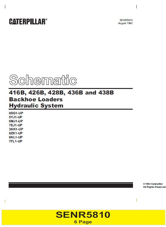 Manual de Plano Hidráulico Caterpillar 428B