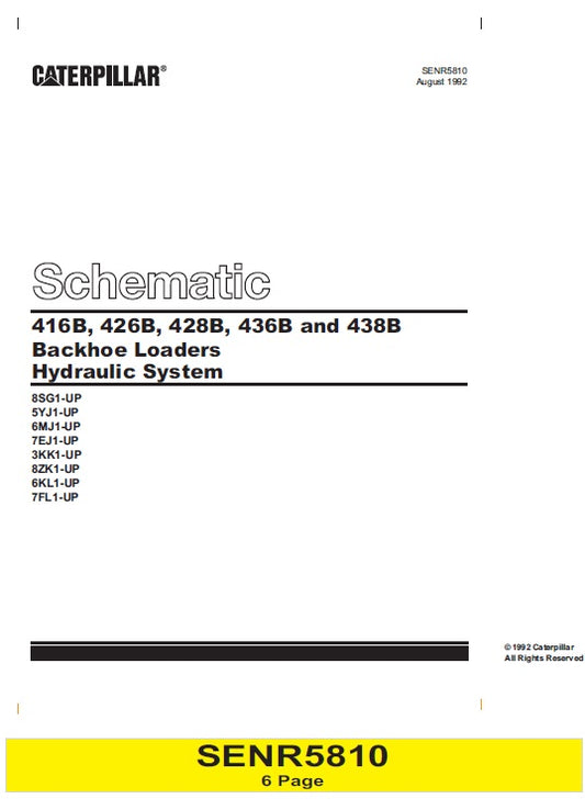 Manual de Plano Hidráulico Caterpillar 428B