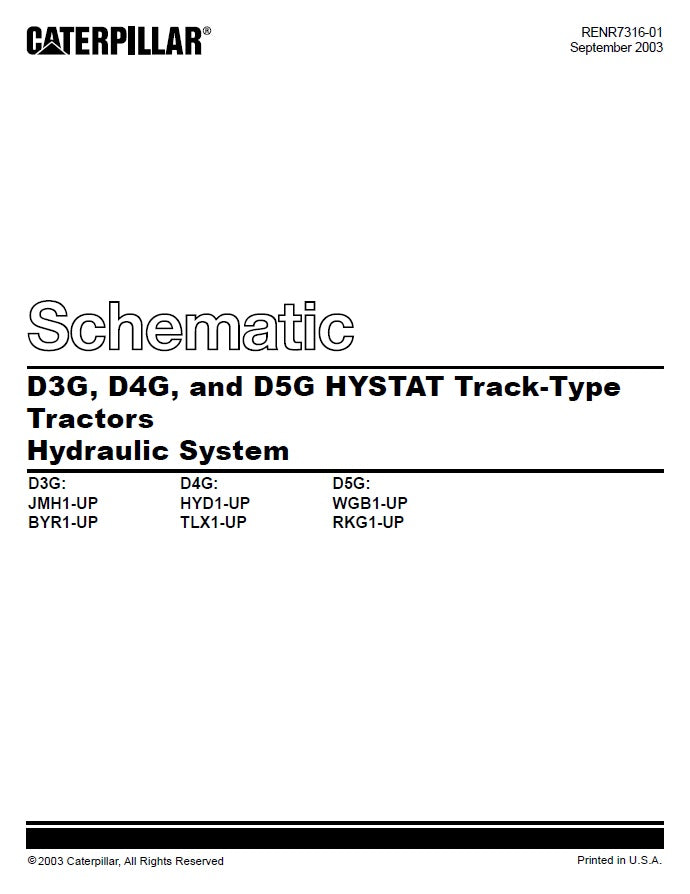 Manual de Plano Hidráulico Caterpillar D5G