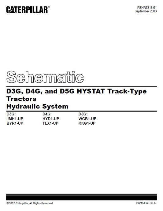 Manual de Plano Hidráulico Caterpillar D5G