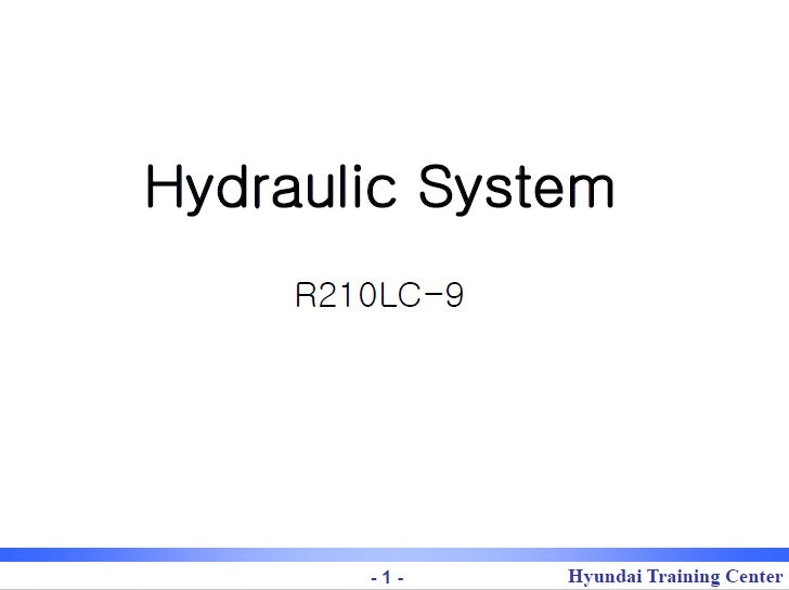Manual de Plano Hidráulico Hyundai R210LC-9
