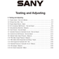 Manual de Prueba y Ajuste Excavadora Sany- SY215C