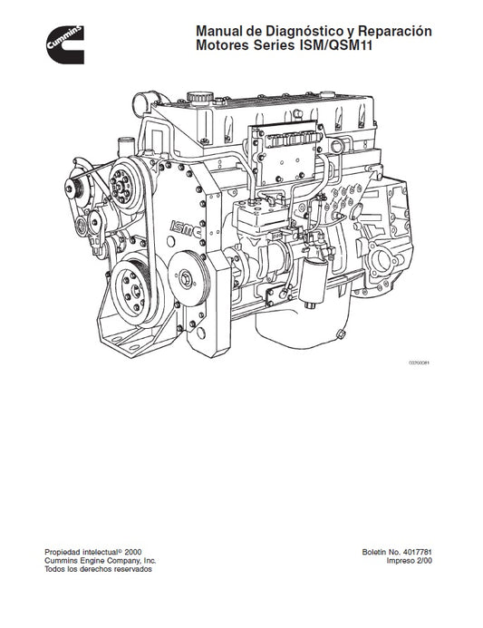 Manual de Servicio Motor Cummins ISM/ QSM11