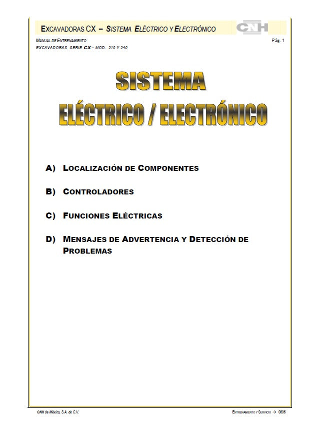 Manual de Diagrama Eléctrico Case CX210