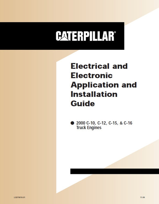Manual de Servicios Caterpillar 2000 C-10, C-12, C-15, C-16 Sistema Eléctrico