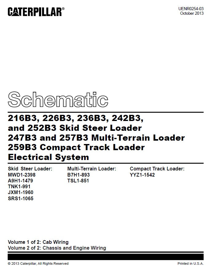 Manual de Diagrama Eléctrico Caterpillar 226B3