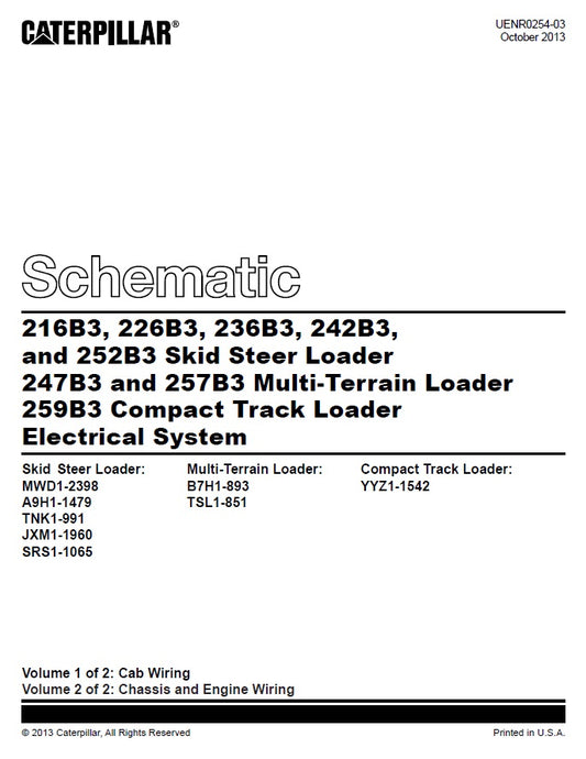 Manual de Diagrama Eléctrico Caterpillar 226B3