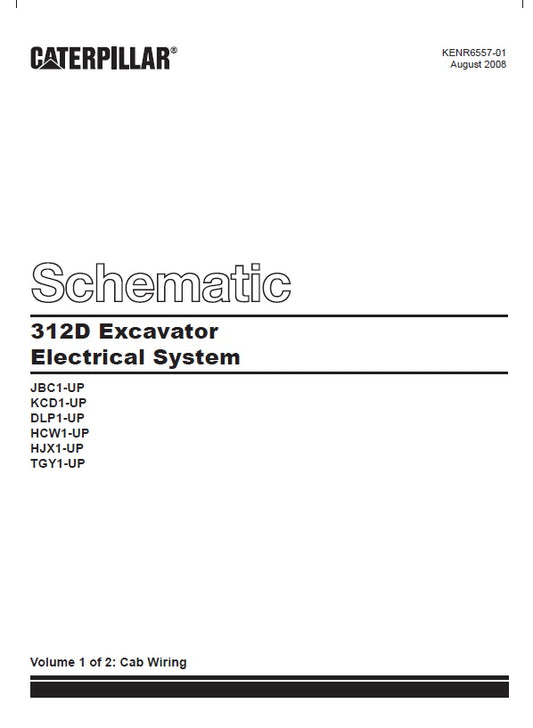 Manual de Diagrama Eléctrico Caterpillar 312-D