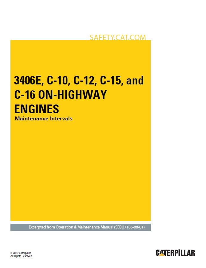 Manual de Servicios Caterpillar 3406E, C10, C12, C15, C16