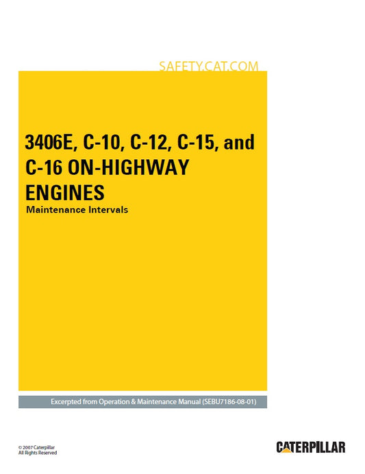 Manual de Servicios Caterpillar 3406E, C10, C12, C15, C16
