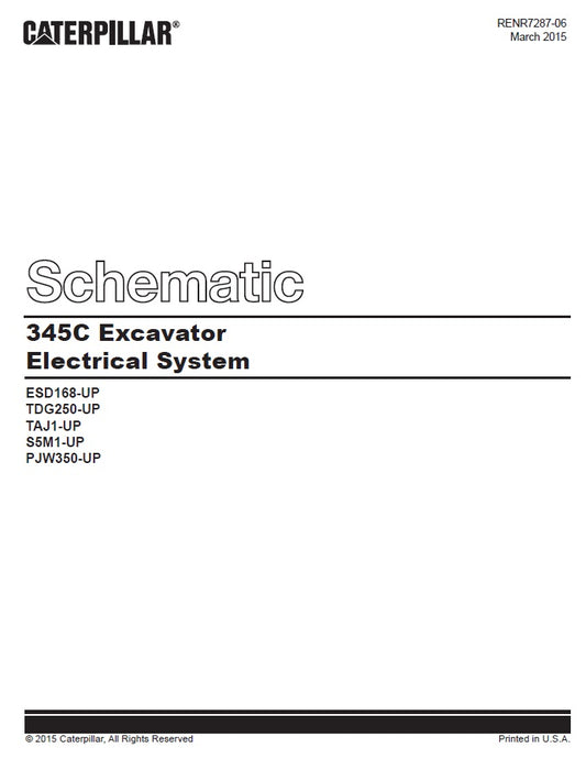 Manual de Servicios Caterpillar 345C