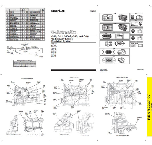 Manual de Servicios Caterpillar C10, C12, 3406E, C15, C16 Sistema Eléctrico