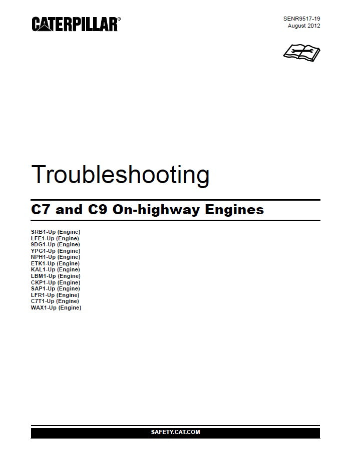 Manual de Solución de Problemas Caterpillar C7 - C9