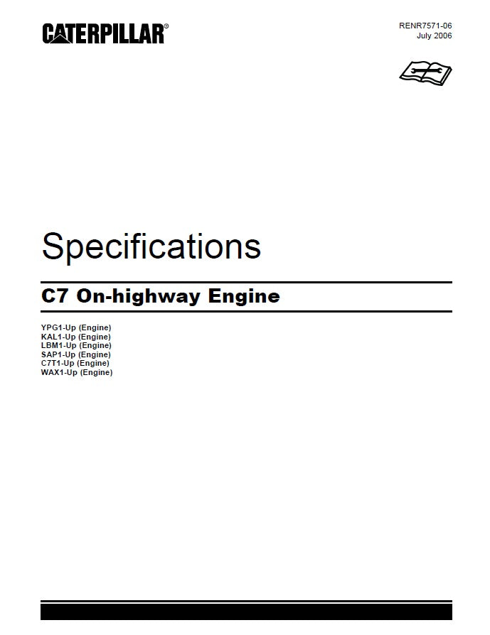 Manual de Servicios Caterpillar C7