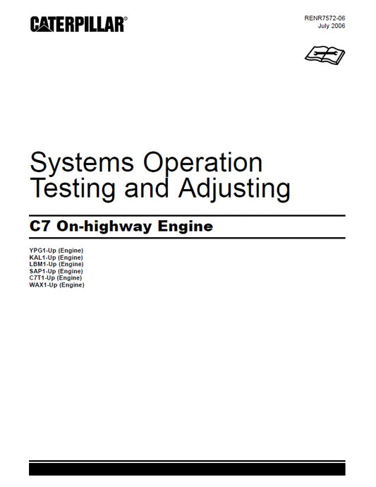 Manual de Servicios Caterpillar C7 Sistema Operativo