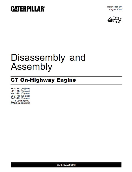 Manual de Servicios Caterpillar YPG-Up / NPH1-Up / KAL1-Up / LBM1-Up / SAP1-Up / C7T1-Up / WAX1-Up