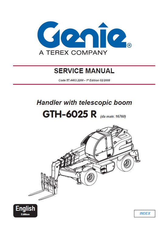 Manual de Servicios Genie GTH-6025 R