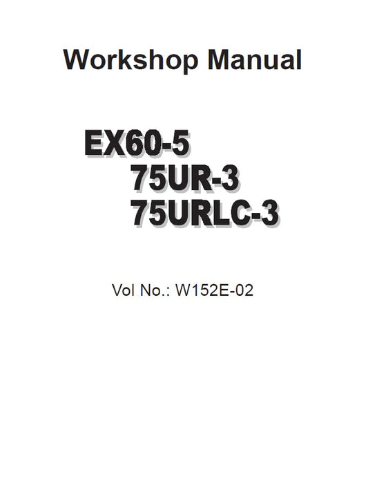 Manual de Servicios Hitachi EX60-5/ 75UR-3/ 75URLC-3