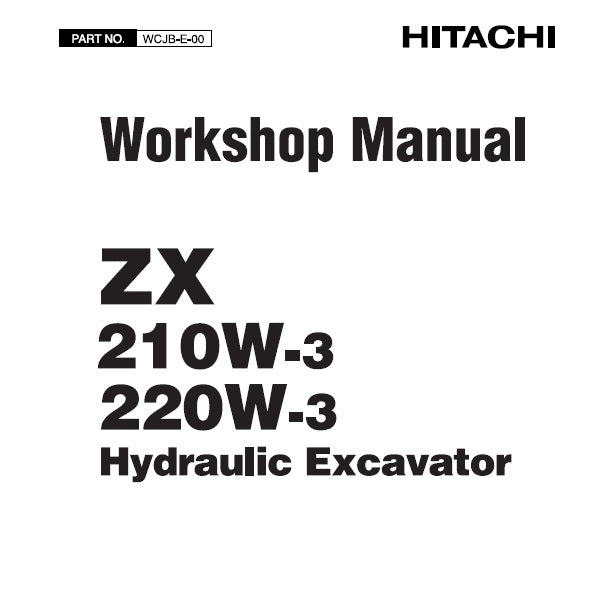 Manual de Servicios Hitachi ZX 210W-3  220W-3