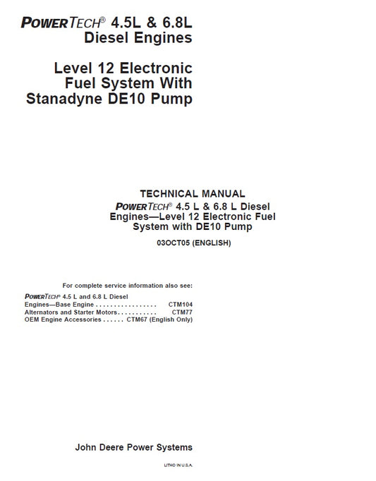 Manual de Servicios John Deere PowerTech 4.5L - 6.8L