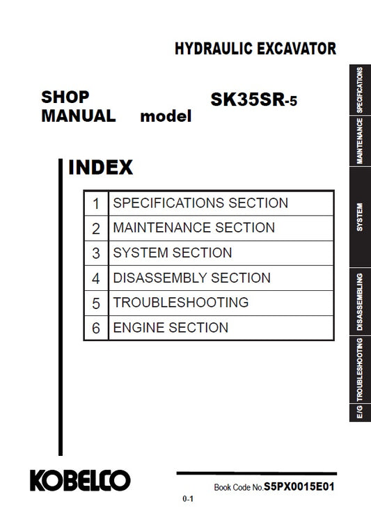Manual de Servicios Kobelco SK35SR-5