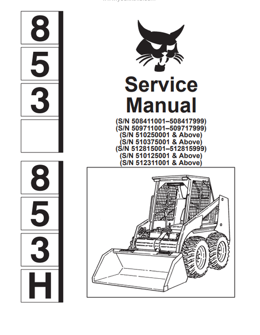 Manual de Servicios Mini Cargador Bobcat 863-863H