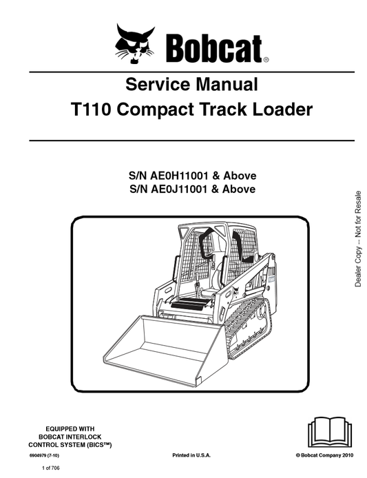 Manual de Servicios Mini Cargador Bobcat T110