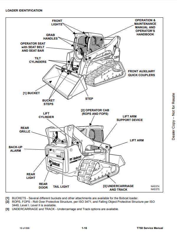 Manual de Servicios Mini Cargador Bobcat T750