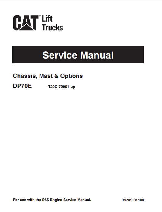 Manual de Reparación Montacarga Caterpillar DP70E