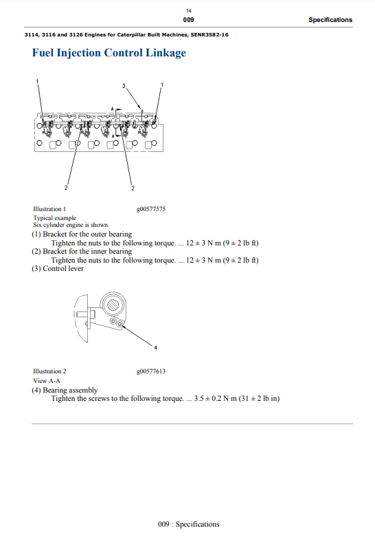 Manual de Servicios Motor Caterpillar 3114, 3116, 3126