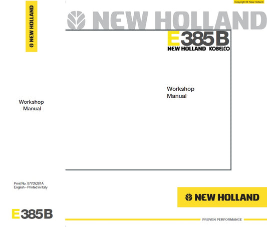 Manual de Servicios New Holland - Kobelco E385B