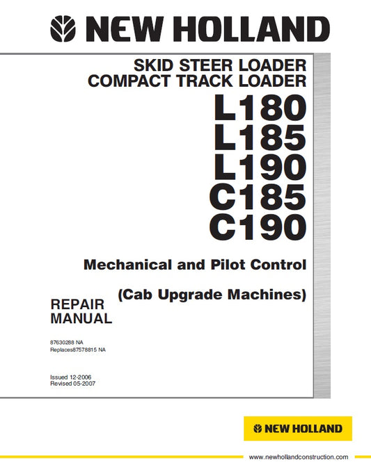 Manual de Servicios New Holland  L180, L185, L190, C185, C190