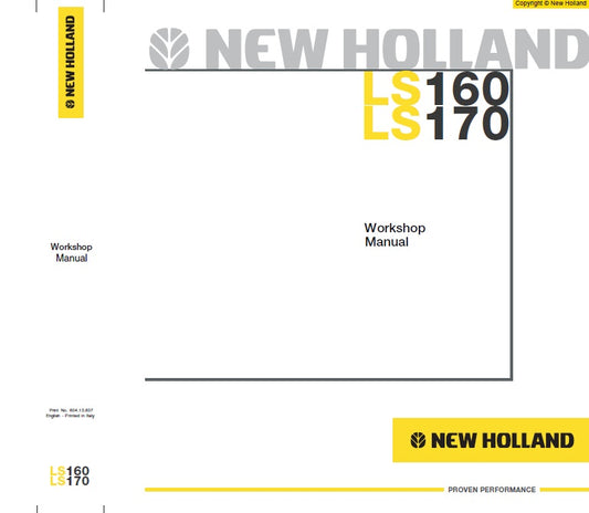 Manual de Servicios New Holland  LS160, LS170
